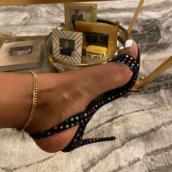 Polka Dot Christian Louboutin sandals - Picture 4 of 6